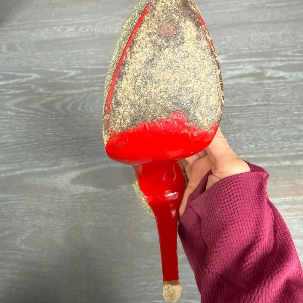 Christian Louboutin Exagona 160 Glitter Heel